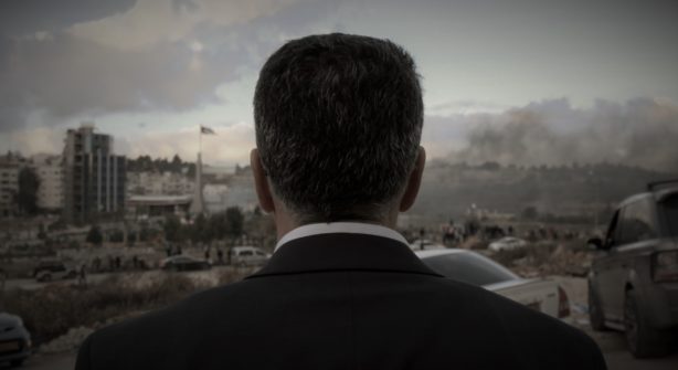 Mayor Musa Hadid looks out over his city of Ramallah