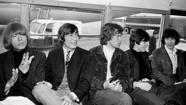 The Rolling Stones, L-R: Brian Jones, Charlie Watts, Mick Jagger, Keith Richards, Bill Wyman.