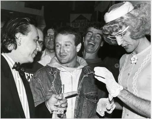 Will Durst, Robin Williams and comedians at Cobb's Comedy Club 